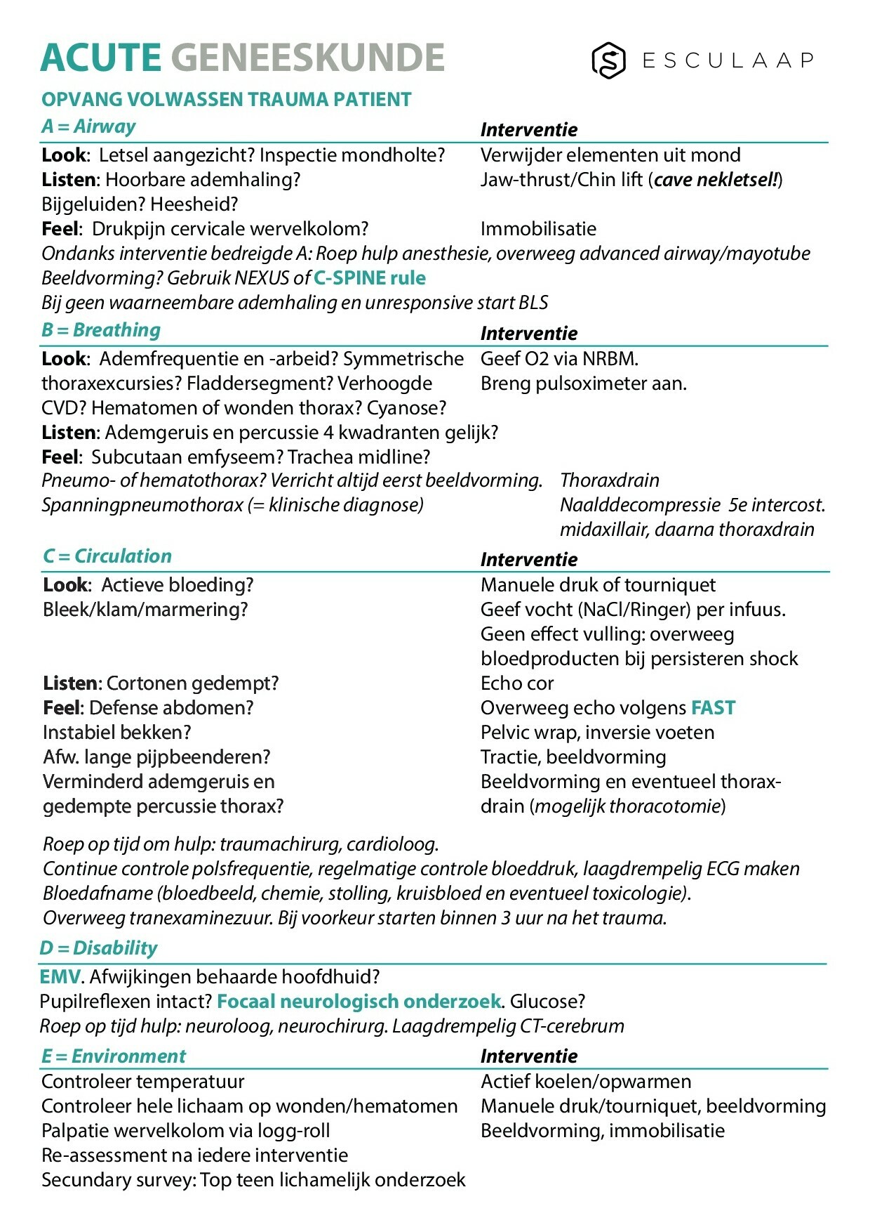 Voorbeeld van pagina 1 van Acute geneeskunde