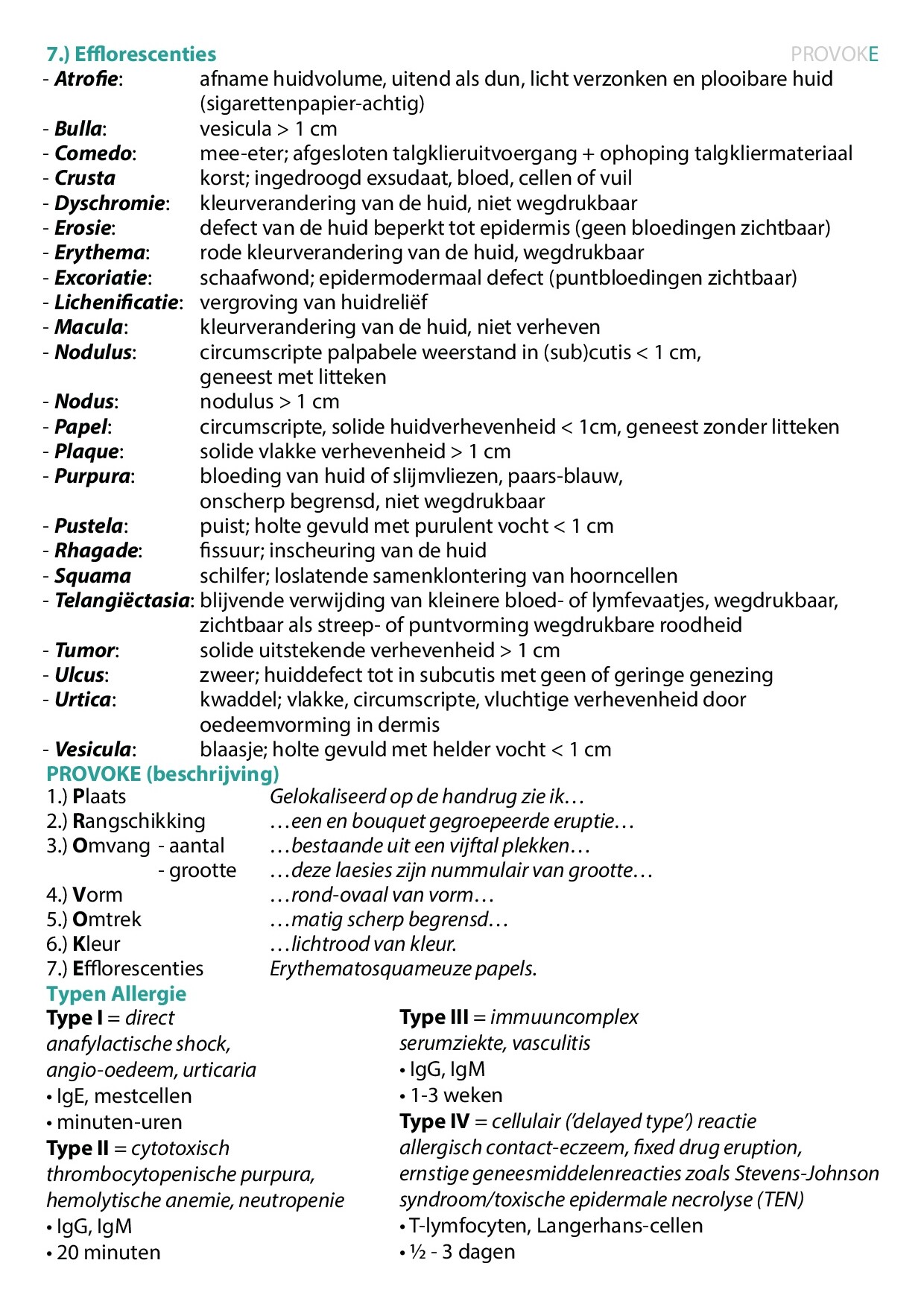 Voorbeeld van pagina 3 van Dermatologie
