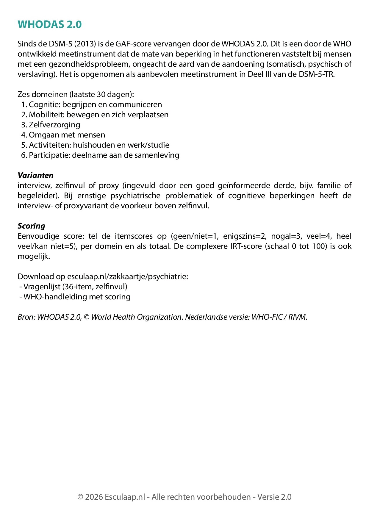 Voorbeeld van pagina 4 van Psychiatrie